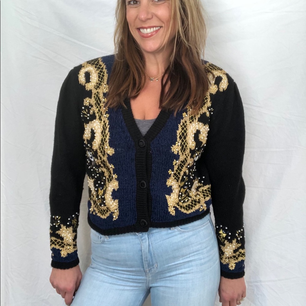 1990’s Vintage Roblin Sinkler Cardigan Sweater - Picture 10 of 14